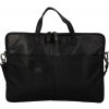 Green Wood Luxusní kožená business taška Teodoe čierna Green Wood Luxusní kožená business taška Teodoe čierna