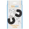 ToyJoy Furry Fun Cuffs plyšové erotické putá BLACK ToyJoy Furry Fun Cuffs plyšové erotické putá BLACK