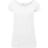 Build Your Brand Dámske tričko s lodičkovým výstrihom - Biela | M Build Your Brand Dámske tričko s lodičkovým výstrihom - Biela | M