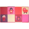 BABY GREAT Penové puzzle Dievčenské hračky SX (60x60) s okrajmi BABY GREAT Penové puzzle Dievčenské hračky SX (60x60) s okrajmi