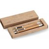 BAMBOOSET sada guličkového pera a mikroceruzky z bambusu, modrá náplň BAMBOOSET sada guličkového pera a mikroceruzky z bambusu, modrá náplň