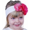 Detská čelenka JULIA biela so svetloružovými kvetmi-ihneď Detská čelenka JULIA biela so svetloružovými kvetmi-ihneď