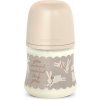 Suavinex Dojčenská fľaša Wonderland New 150 ml Fyziol prietok S Krémový králik Suavinex Dojčenská fľaša Wonderland New 150 ml Fyziol prietok S Krémový králik