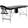 BodyFit 2 zónové hliníkové masážne lôžko čierne