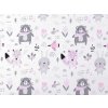 METRÁŽ Bavlněná látka s dětskými motivy - 1 (397) růžová nejsv. zvířátka METRÁŽ Bavlněná látka s dětskými motivy - 1 (397) růžová nejsv. zvířátka