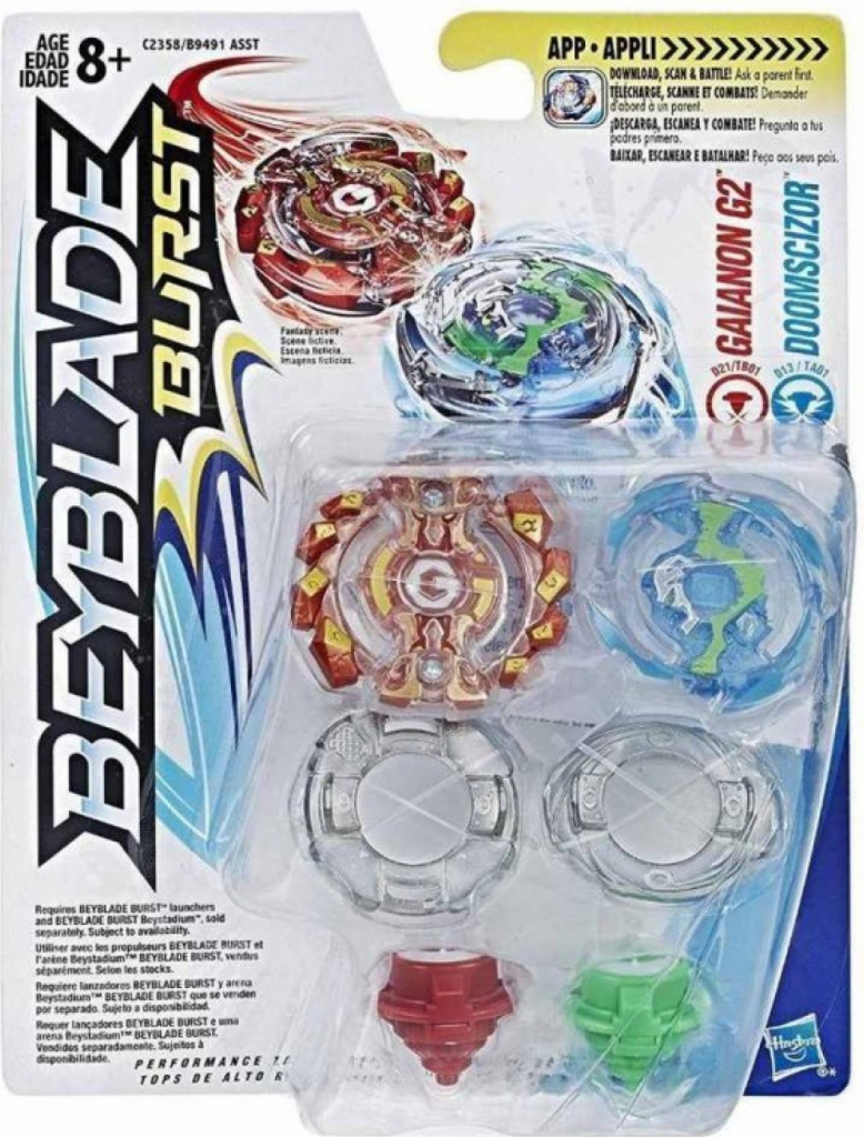 Hasbro BeyBlade Burst Sada dvou kotoučů Gaianon G2 & Doomscizor