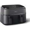 Mini rúra Philips a fritéza AirFryer Philips s dvomi zásuvkami, 9 l, čierna Mini rúra Philips a fritéza AirFryer Philips s dvomi zásuvkami, 9 l, čierna