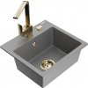 MEXEN/S MEXEN/S - Milo granitový drez 1-miska vrátane batérie Rita, šedý 6505-71-670300-50 MEXEN/S MEXEN/S - Milo granitový drez 1-miska vrátane batérie Rita, šedý 6505-71-670300-50