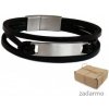 Pánsky kožený náramok čierny BL555 Pánsky kožený náramok čierny BL555