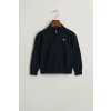 Gant Shield Cotton Zip Cardigan Evening Blue
