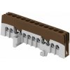 ORNO Zbernica na DIN lištu izolovaná hnedá IP20, mostík hnedý L12 12x16mm2 ORNO Zbernica na DIN lištu izolovaná hnedá IP20, mostík hnedý L12 12x16mm2