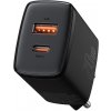 Kompaktná nástenná Nabíjačka Baseus 1x USB-A, 1x USB-C, QC, PD 20W, čierna Kompaktná nástenná Nabíjačka Baseus 1x USB-A, 1x USB-C, QC, PD 20W, čierna