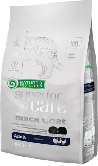 Natures Protection Superior care black dog GF adult poultry 10 kg