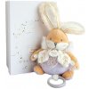 Doudou Darčeková sada - Plyšový zajačik hrajúci melódiu 20 cm biely Doudou Darčeková sada - Plyšový zajačik hrajúci melódiu 20 cm biely