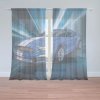 Sablio Záclony Mustang Modré pozadí: 2ks 150x250cm Sablio Záclony Mustang Modré pozadí: 2ks 150x250cm