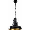 Čierne závesné svietidlo s kovovým tienidlom ø 32 cm Detroit – Opviq lights Čierne závesné svietidlo s kovovým tienidlom ø 32 cm Detroit – Opviq lights