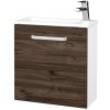 Dreja Skrinka pod umývadlo HOST SZD 50 - N01 Biela lesk / Úchytka T01 / D25 Teak / Levé Dreja Skrinka pod umývadlo HOST SZD 50 - N01 Biela lesk / Úchytka T01 / D25 Teak / Levé