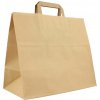 Papierová taška hnedá s papierovým uchom 32x16x27 cm 50 ks