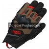 REBELHORN DEFENDER DEERT BLACK RED MOTORCYCLE GLOVE - L REBELHORN DEFENDER DEERT BLACK RED MOTORCYCLE GLOVE - L