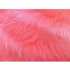 Umelá kožušina, ružová, 45 mm vlas metráž: min. 0,2 bm Umelá kožušina, ružová, 45 mm vlas metráž: min. 0,2 bm