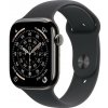 Apple Watch Series 11 Cellular 42 mm Bridlicový sivý titán s čiernym športovým remienkom M/L MF8T4WF/A Apple Watch Series 11 Cellular 42 mm Bridlicový sivý titán s čiernym športovým remienkom M/L MF8T4WF/A