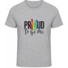 Akciové Gildan Soft-Style Tričko - Nápis - Proud to be me - Flakatá sivá - 4XL - Pánske Akciové Gildan Soft-Style Tričko - Nápis - Proud to be me - Flakatá sivá - 4XL - Pánske