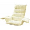 HomeLife Relaxačný podsedák s opierkami 110 x 100 cm krémový HomeLife Relaxačný podsedák s opierkami 110 x 100 cm krémový