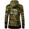 Konektory - Mikina dámska trendy zipper s kapucňou - L ( Zelený maskáč ) Konektory - Mikina dámska trendy zipper s kapucňou - L ( Zelený maskáč )