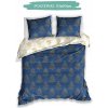 Carbotex Obojstranné vianočné bavlna obliečky Blue gold ROT221047 140x200 70x90