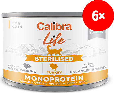 Calibra Cat Life Sterilised Turkey 200 g