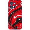Picasee silikónový prehľadný obal pre Xiaomi Redmi 15C 4G - Red black Picasee silikónový prehľadný obal pre Xiaomi Redmi 15C 4G - Red black