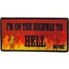 AC/DC Highway To Hell Flames Nažehlovačka AC/DC Highway To Hell Flames Nažehlovačka