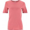KARI TRAA Dámske vlnené tričko LUCIE MERINO ružová