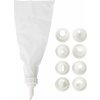 Cukrárske vrecko 26 cm s 9 špičkami, sada Cukrárske vrecko 26 cm s 9 špičkami, sada