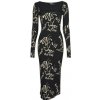 Desigual Dlhé šaty VALENCIA Čierna Desigual Dlhé šaty VALENCIA Čierna