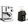 Rancilio Silvia E, white + Ascaso H64, black Rancilio Silvia E, white + Ascaso H64, black