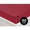 Jersey napínacie prestieradlo na vysoký matrac JR-010 Vínové 180 x 220 - výška 30 cm Jersey napínacie prestieradlo na vysoký matrac JR-010 Vínové 180 x 220 - výška 30 cm