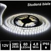 LEDprodukt 5m LED pásik 60LED/m vodeodolný SMD2835 4,8W/m studená biela IP65 12V LEDprodukt 5m LED pásik 60LED/m vodeodolný SMD2835 4,8W/m studená biela IP65 12V