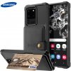 Luxria Wallet Case pre Samsung - Čierne kožené púzdro pre karty a bankovky Samsung: Galaxy S10 Luxria Wallet Case pre Samsung - Čierne kožené púzdro pre karty a bankovky Samsung: Galaxy S10