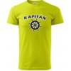 Kapitán kormidlo - Klasické pánske tričko vyššej gramáže - M ( Limetková ) Kapitán kormidlo - Klasické pánske tričko vyššej gramáže - M ( Limetková )