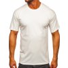 Ecru pánske bavlnené tričko bez potlače Bolf B459 Ecru pánske bavlnené tričko bez potlače Bolf B459