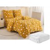 Textilomanie Súprava mikroplyšových obliečok HVIEZDY žltooranžové + plachta mikroplyš SOFT 90x200 cm biela, jednolôžko Textilomanie Súprava mikroplyšových obliečok HVIEZDY žltooranžové + plachta mikroplyš SOFT 90x200 cm biela, jednolôžko