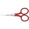 Nožnice so zahnutou rukoväťou (červené); Schwertkrone Nožnice so zahnutou rukoväťou (červené); Schwertkrone