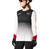 FOX cyklistický dres W Flexair Ls Jersey Black/Pink - S FOX cyklistický dres W Flexair Ls Jersey Black/Pink - S