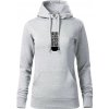 Ideas come after coffee mikina dámská Cape s kapucí Svetlosivý melír