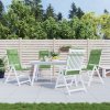 Podušky na židli s vysokým opěradlem 4 ks vzor listů oxford 361932 Podušky na židli s vysokým opěradlem 4 ks vzor listů oxford 361932