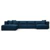 Milo Casa rohová pohovka modrá