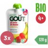 GOOD GOUT BIO Ovocné pyré bez lepku Jahoda a banán 3 x 120 g