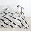 Eurofirany Prehoz 220x240 cm s geometrickým vzorom, čierny a biely Eurofirany Prehoz 220x240 cm s geometrickým vzorom, čierny a biely