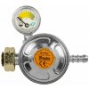 Regulátor tlaku plynu, 30mbar, 1.5kg/h, s poistným ventilom a manometrom, pre hadicu 9-10 mm BRADAS Regulátor tlaku plynu, 30mbar, 1.5kg/h, s poistným ventilom a manometrom, pre hadicu 9-10 mm BRADAS